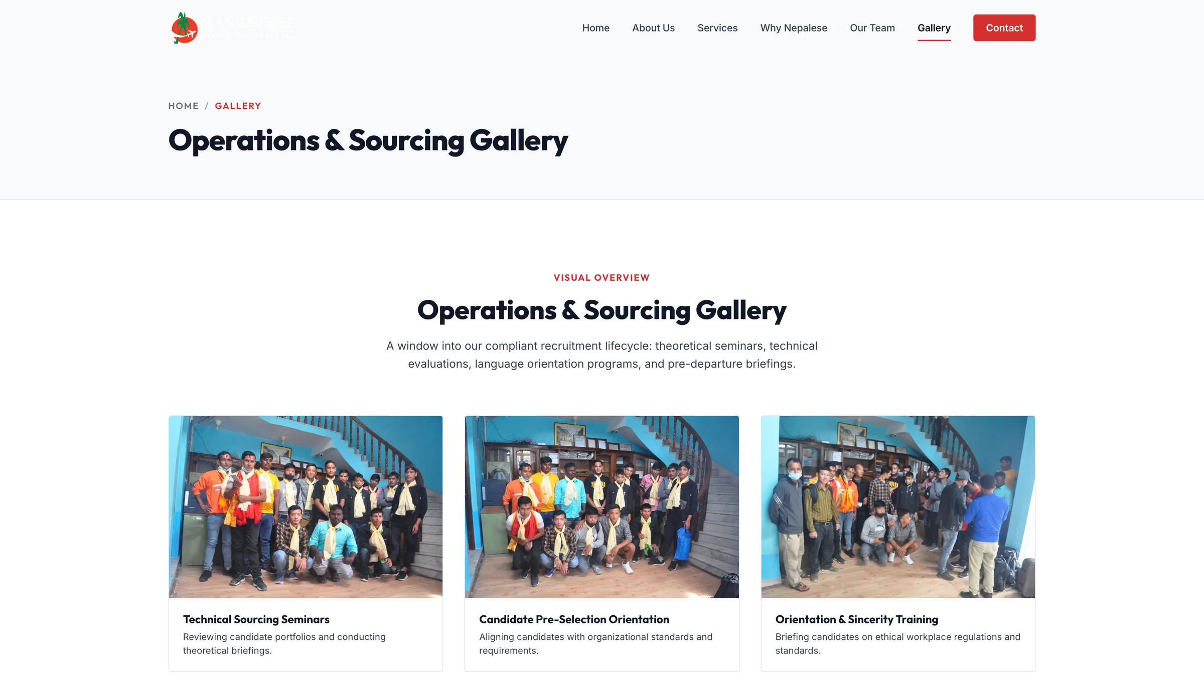 Trade testing, vocational interviews, and deployment gallery