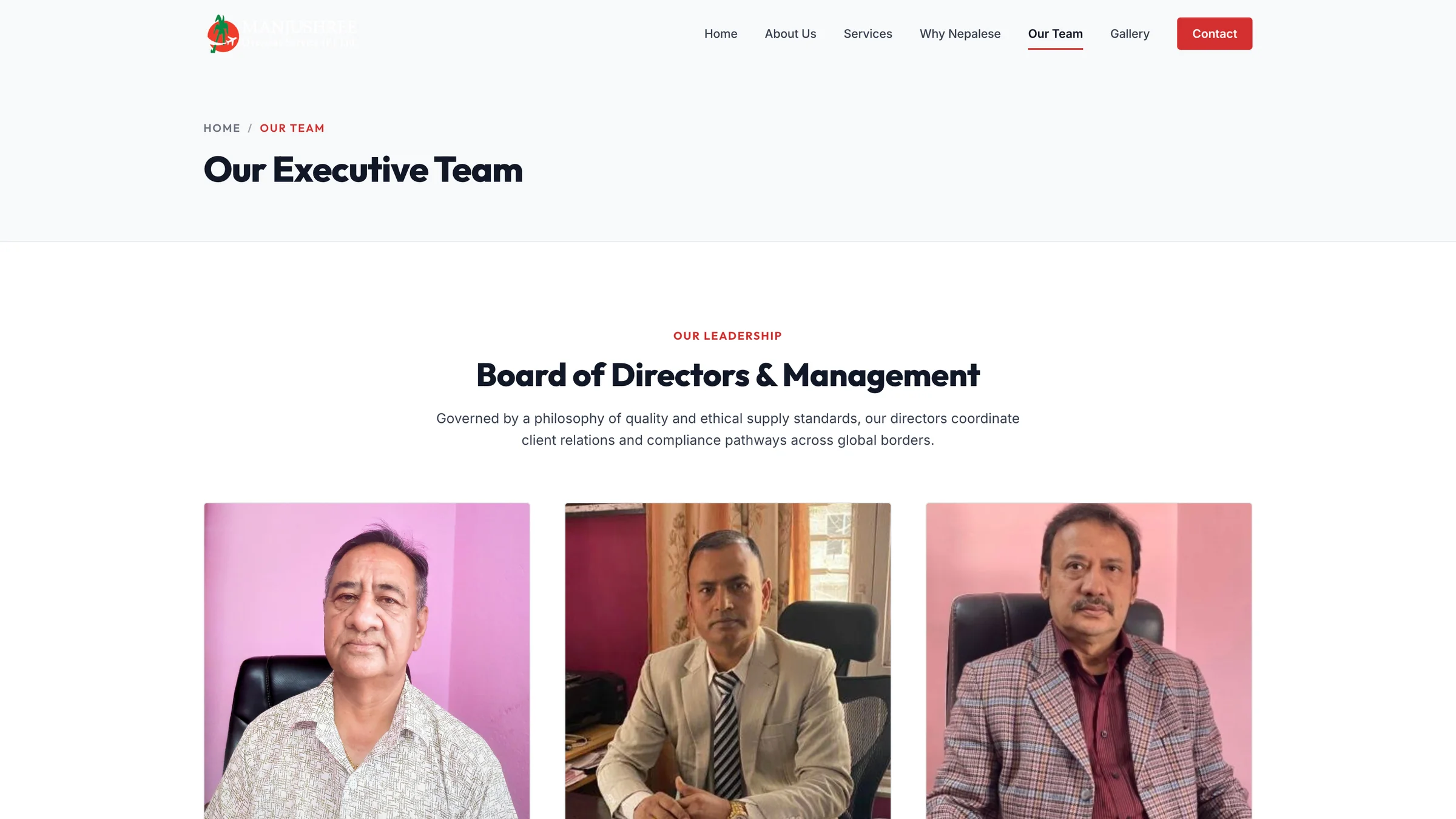 Board of directors and management profiles
