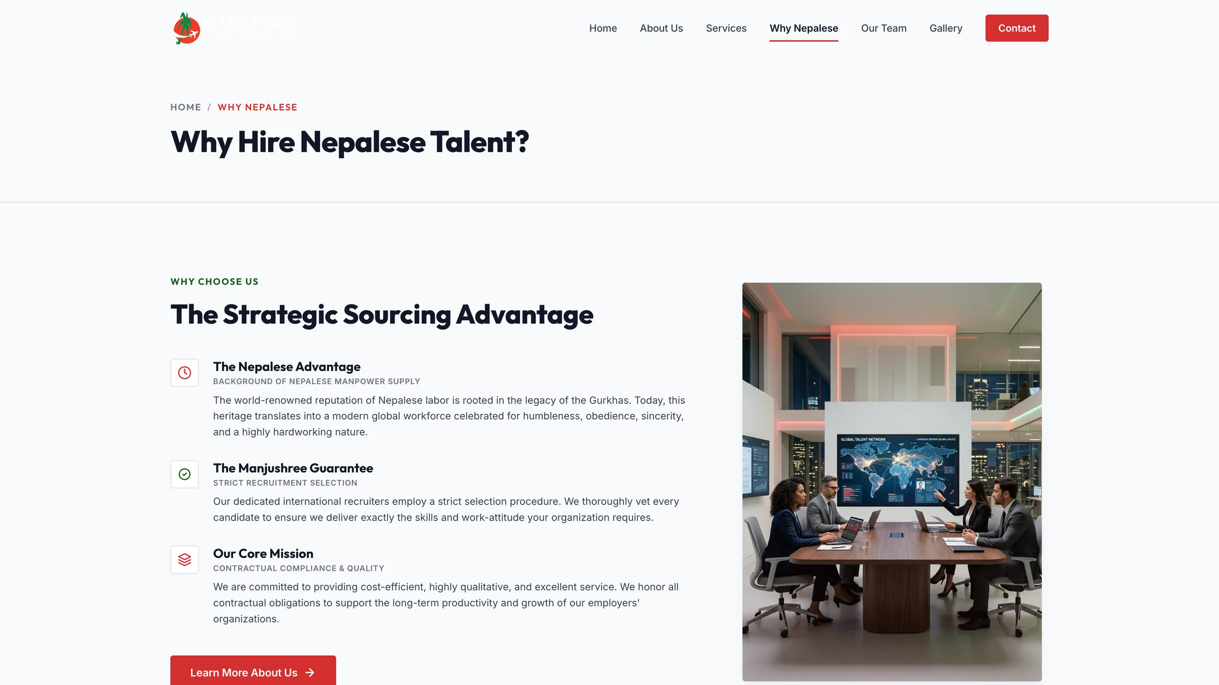 Why Nepalese workers section explaining workforce reliability and work ethic